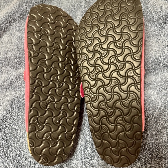 Birkenstock Boston Pink Suede Softbed Clogs - Picture 3 of 4